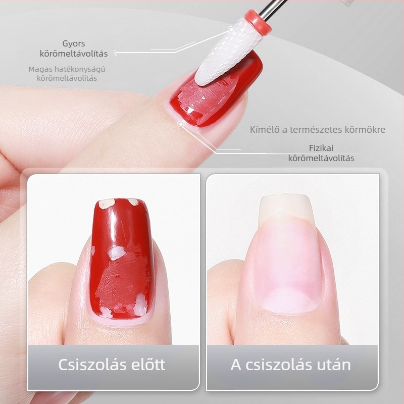 Youaolai Generation 1 Minden‑egyben elektromos körömcsiszoló és polírozó eszköz 100 csiszoló koronggal – otthoni használatra