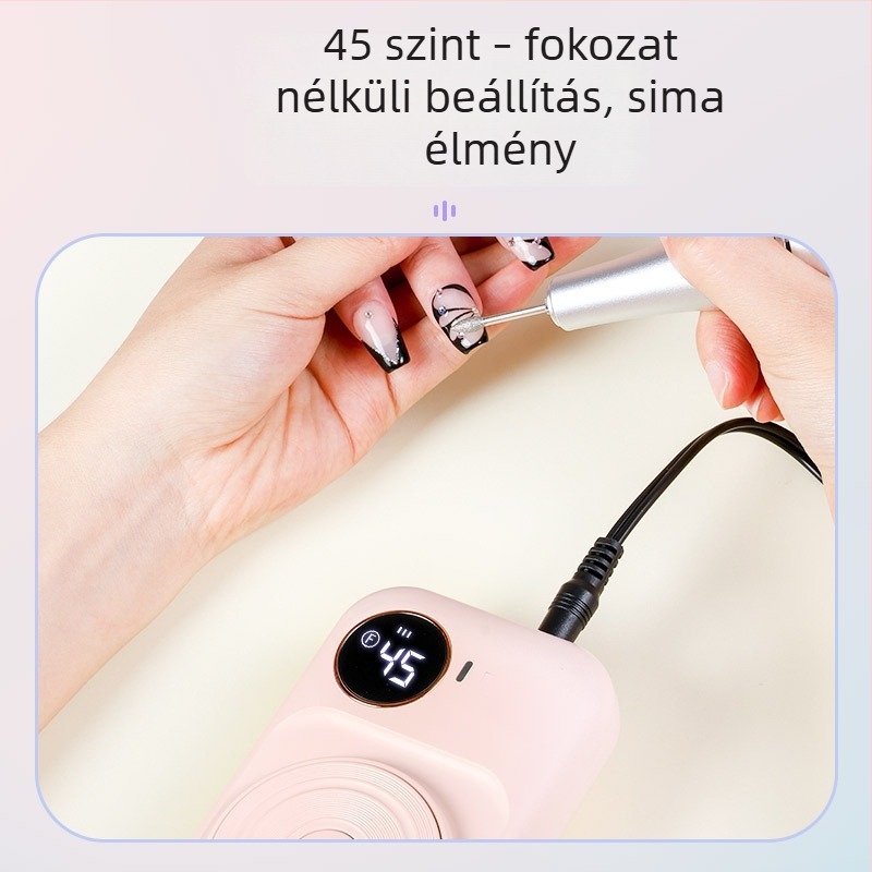 JFDA 607 Hordozható, újratölthető körömfúró a holt bőr eltávolításához