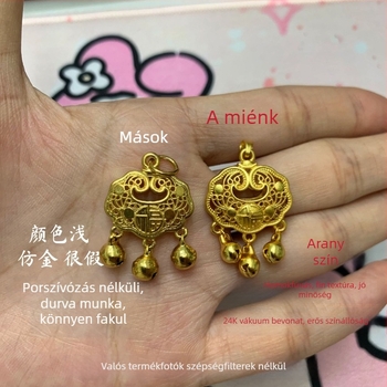 Női vintage karkötő csillag és négylevelű lóhere motívumokkal, aranyozott kivitel, Seiko technika, kézre való kiegészítő