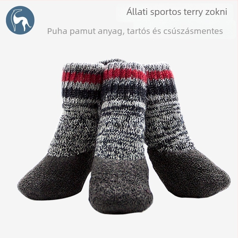 Kutyák téli cipői — pamut; vízálló, csúszásmentes, meleg, kopásálló