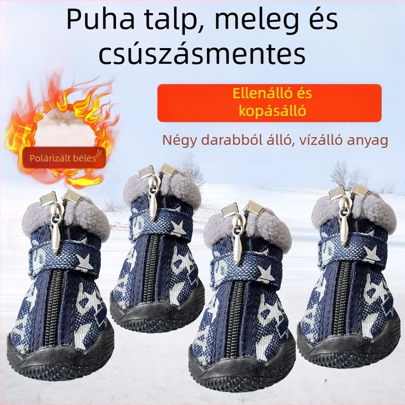 Denim kutya cipő, vízálló, csúszásmentes, kopásálló, karcálló