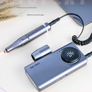 UV201 elektromos körömpolírozó, hordozható, újratölthető, nettó tömeg 0,6 kg