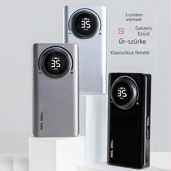 UV201 elektromos körömpolírozó, hordozható, újratölthető, nettó tömeg 0,6 kg