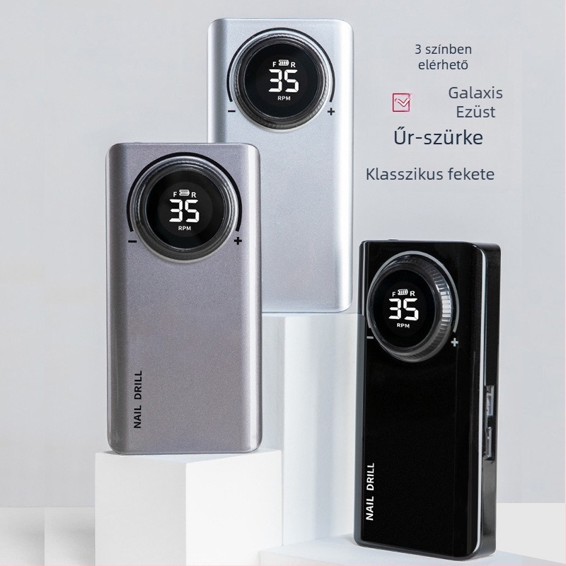 UV201 elektromos körömpolírozó, hordozható, újratölthető, nettó tömeg 0,6 kg