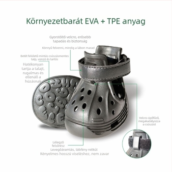 Kutyáknak való EVA cipők, csúszásmentes, kopásálló, kültéri lábbelik, DDX-1 modell