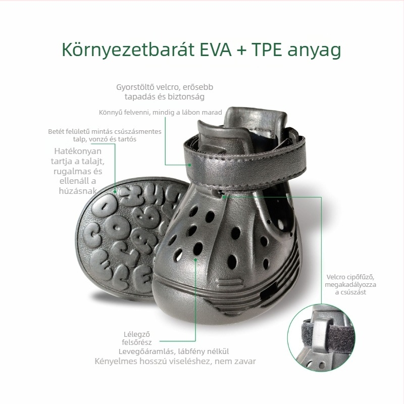 Kutyáknak való EVA cipők, csúszásmentes, kopásálló, kültéri lábbelik, DDX-1 modell