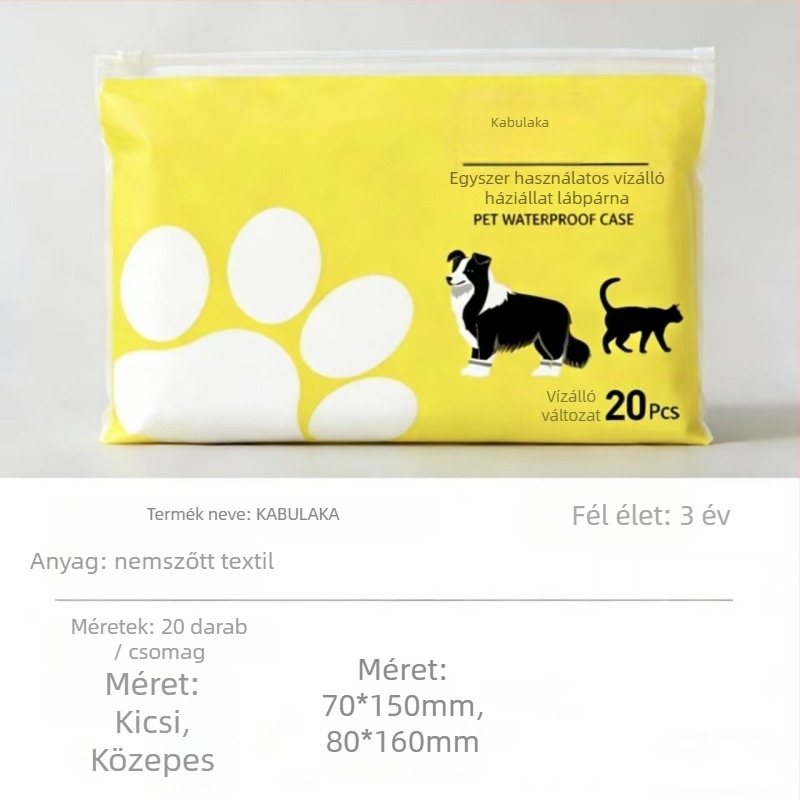 Kis testű kutyák lábvédői — csúszásmentes, meleg, kopásálló, KABULAKA márka