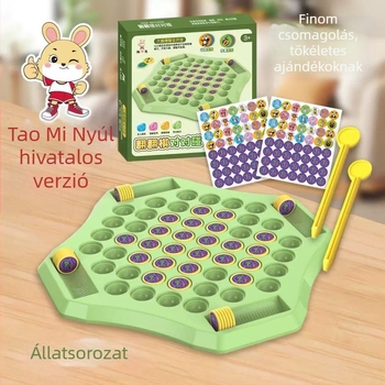 Asztali játék négy játékos számára flip-párosító puzzle, szülő-gyerek interakció, logikai gondolkodás, oktató játék, műanyag kivitelezés