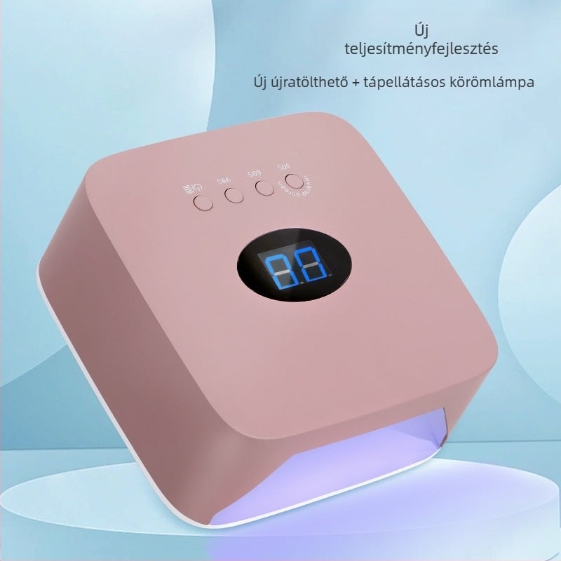 LED Vezeték nélküli körömápoló lámpa S50 – Ka Qi Duo Duo, Újratölthető, Fényterápia, Gyors szárítás, Hordozható