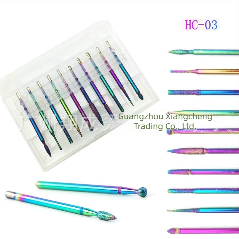 Körömcsiszolófejek készlete rozsdamentes acélból, köröm felületének csiszolására, 31 g, bőrtbarát, minden bőrtípushoz