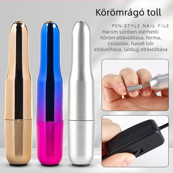 Lidan Mg-001 Mini USB elektromos körömcsiszoló - hordozható manikűr eszköz, professzionális szalon minőség