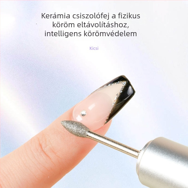 Hordozható elektromos körömcsiszoló és polírozó gép professzionális manikűrhöz, modell JF-607, 45000 rpm