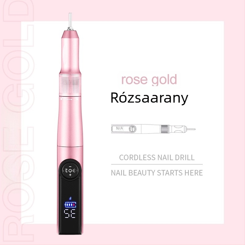 Kétfunkciós körömcsiszoló és szárítólámpa — kézi, hordozható, rozsdamentes acél, 257 g, márka che gel, licencelhető magáncímke