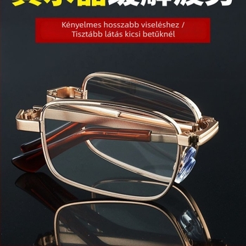 Teljes keretes olvasószemüveg, kékfény elleni lencsékkel, PC és fém keret, kerek arcformához illeszkedik