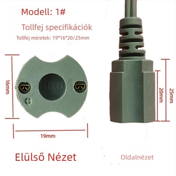 Manikűr polírozógép kezelőjének cserélhető készlet: rugós vonal, DC kis fej, polírozó eszköz, 50 g műanyag