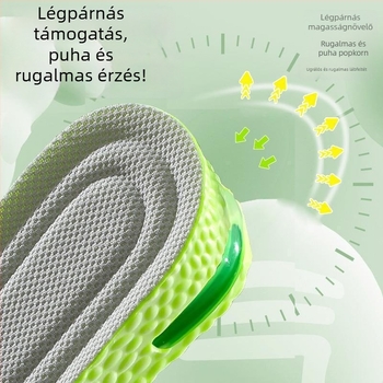 Magasságot növelő talpbetét textilcipőkhöz – PU + légpárna, uniszex