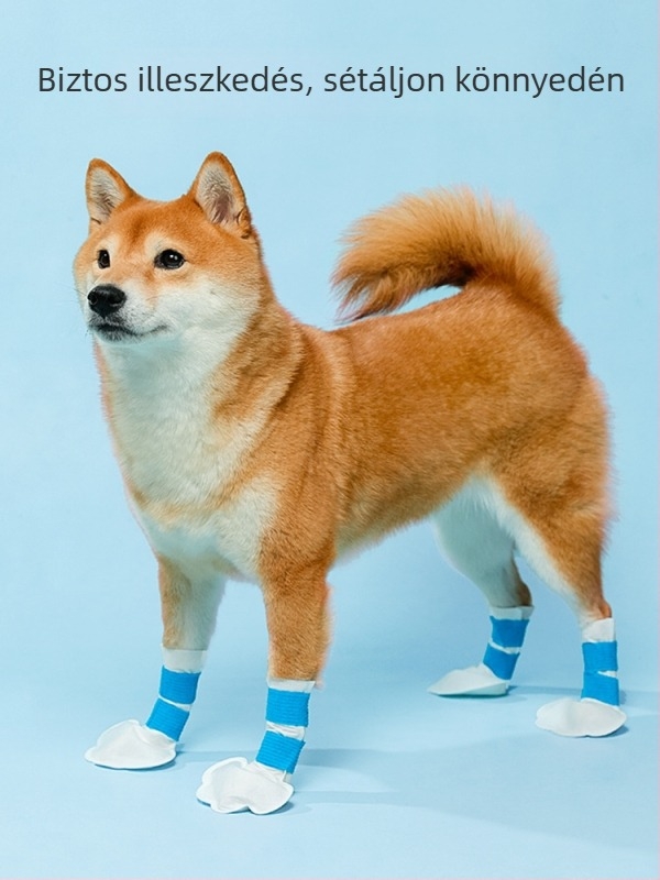 Gumi termikus kutya lábvédők sétákhoz