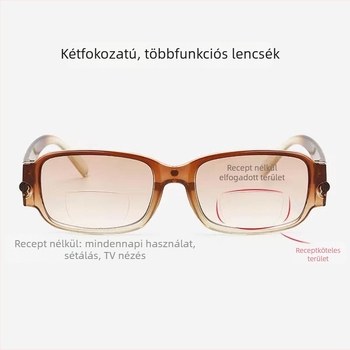 Olvasó szemüveg mágneses műgyanta lencsékkel, távoli és közeli használatra, teljes keret, retro stílus idős korosztály számára