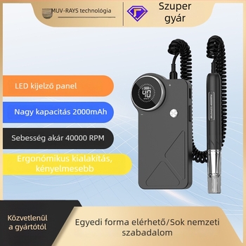 UV-902 Kefementes elektromos körömreszelő, nagy kijelzővel és fém testtel