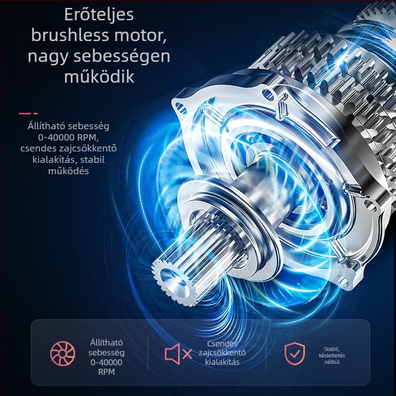 UV-902 Kefementes elektromos körömreszelő, nagy kijelzővel és fém testtel