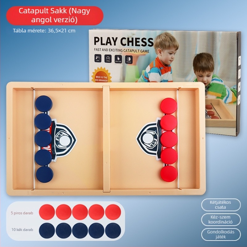 Kétfős párbaj asztali sakkjáték gyerekeknek – Bailien, műanyag, 4–14 évesek
