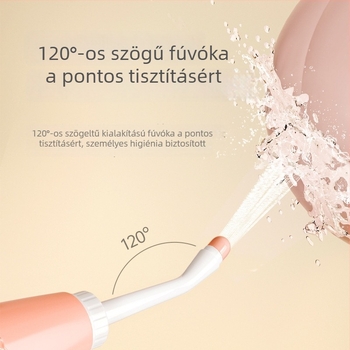 Vaginális irrigátor – nyomható használatú higiénés eszköz perineumhoz; Anyagok: TPE/PP; Kategória: vaginális irrigátor; Eredet: Zhejiang; Gyártási mód: Blow molding