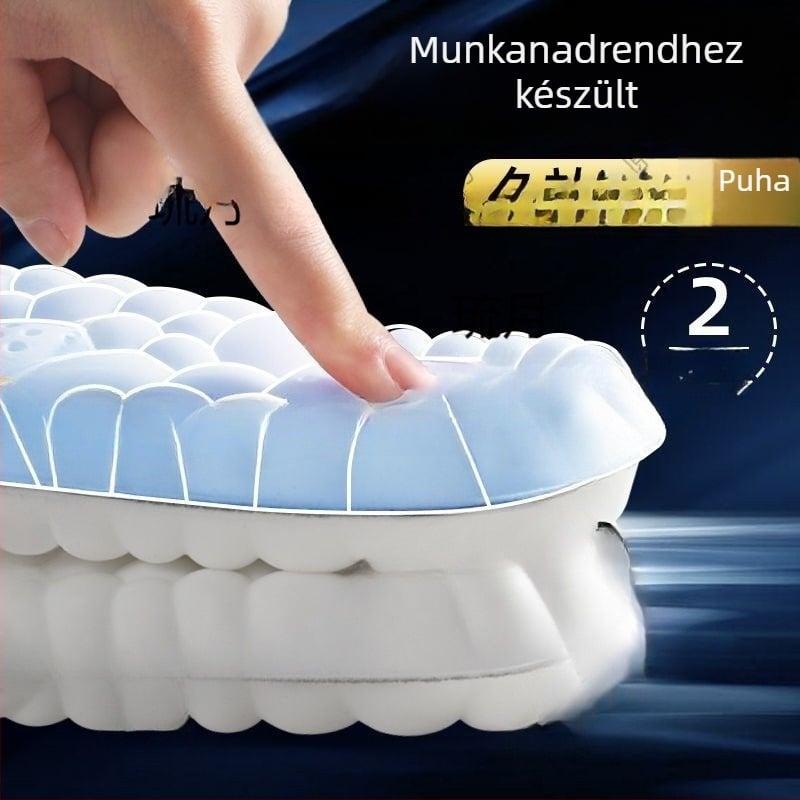 Gumi anyagú futócipő talpbetét, uniszex, teljes talpbetét, magasság növelő