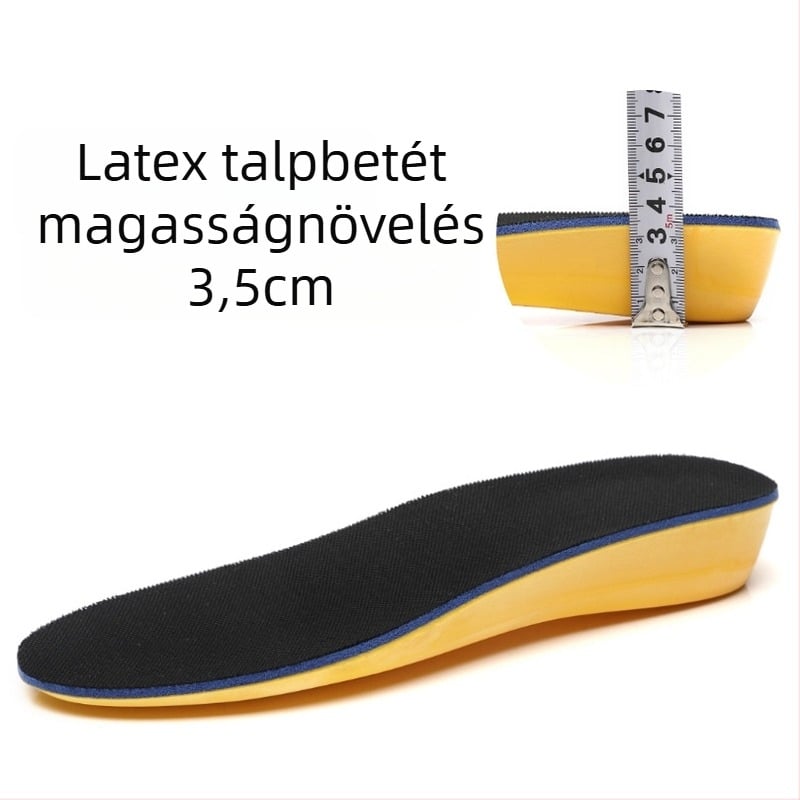 Légáteresztő hálós anyagú emelő talpbetét – teljes talpbetét sport-, bőr- és egyéb lábbelikhez, Orenka