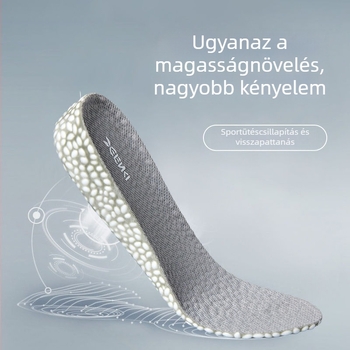 RUNWING BMHZG Teljes talpbetét, légpárnás, magasságot növelő, popcorn + Lycra anyag, anti-odor