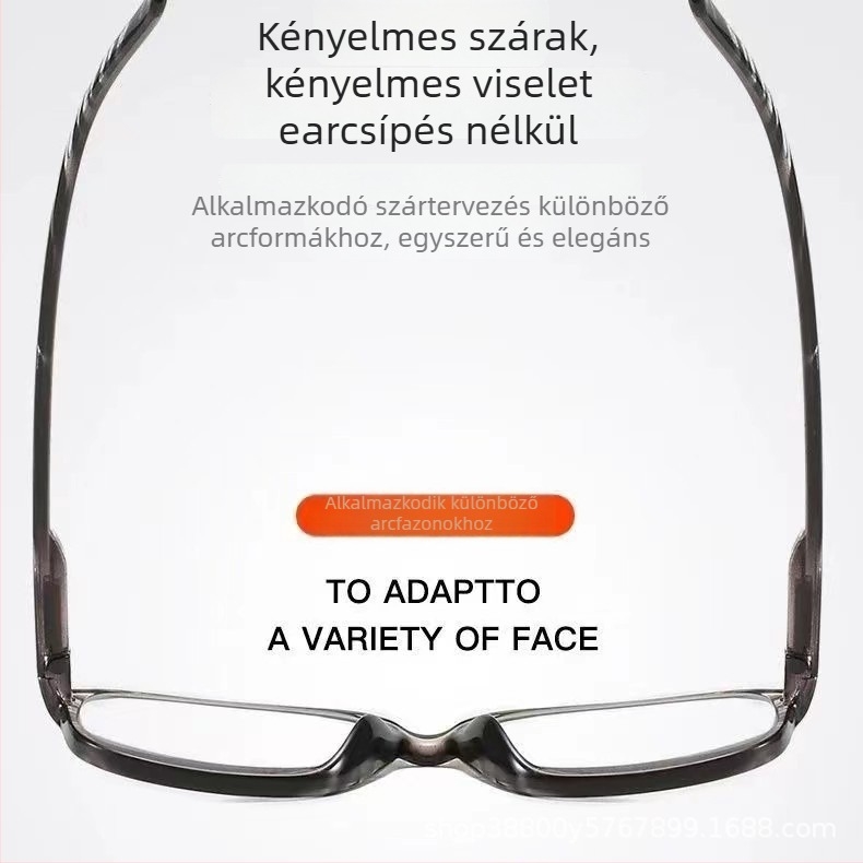 Olvasó szemüveg teljes kerettel és PC lencsékkel, retro művészi stílus, korrekció myopiára, alkalmas négyszögletes arcformához, időseknek