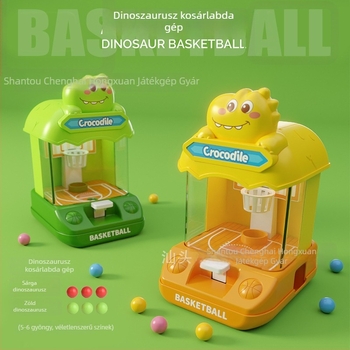 Mini asztali kosárlabda játék – műanyag, kioldó mechanizmus, fejleszti a kéz-szem koordinációját, 4–6 éveseknek