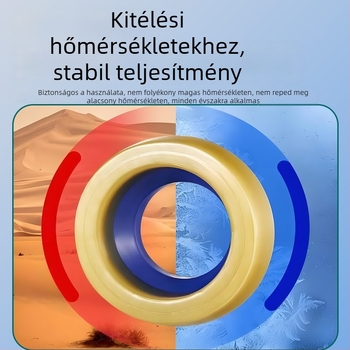 WC-flange tömítőgyűrű, vastag gumitömítés, butter glue anyag, szag elleni és szivárgás elleni védelem, univerzális lefolyó ülőke kiegészítő