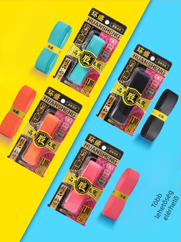 Horgászbot fogóburkolat csúszásmentes izzadság-szívó szalaggal, hosszabb pánttal, tollaslabdaütő fogóburkolat — Márka: Huan sheng; Anyag: PU