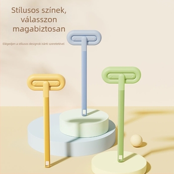 Háziállat szőrszálak eltávolító eszköz, ABS anyagból, ívelt fésű, hosszú szőrű macskáknak