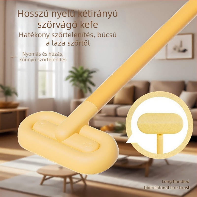 Háziállat szőrszálak eltávolító eszköz, ABS anyagból, ívelt fésű, hosszú szőrű macskáknak