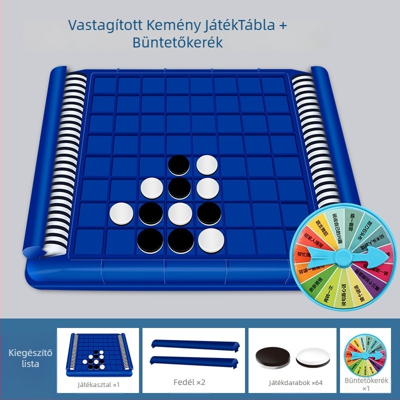 Családi oktatási sakk és puzzle játék – műanyag sakkkészlet, fejleszti a gondolkodást és a szülő-gyermek interakciót