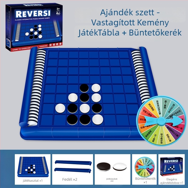 Családi oktatási sakk és puzzle játék – műanyag sakkkészlet, fejleszti a gondolkodást és a szülő-gyermek interakciót