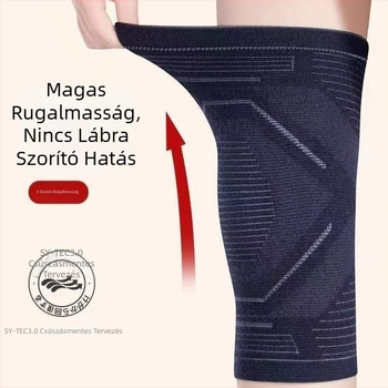 Térdvédők a melegítéshez és ízületi komfortért, bambusz szén rost, 6 órás hőmegtartás, belső viseletre tervezve, alkalmas futáshoz és különféle sportokhoz