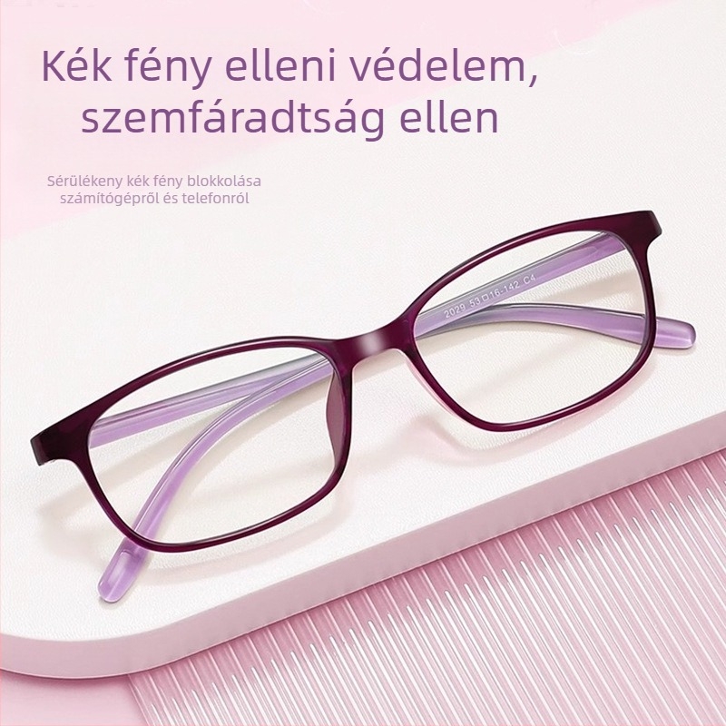 Ultra-light HD olvasószemüveg a távoli és közeli nézethez, kékfény elleni védelemmel, PC lencsékkel, TR90 keret, teljes keret, négyszögletes forma, modell 2029