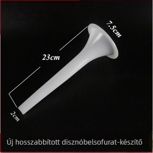 Kézi háztartási húsdaráló és kolbász töltő készülék kiterjesztett rozsdamentes acél töltőcsővel és műanyag töltőhüvellyel