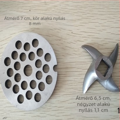 Kézi háztartási húsdaráló és kolbász töltő készülék kiterjesztett rozsdamentes acél töltőcsővel és műanyag töltőhüvellyel