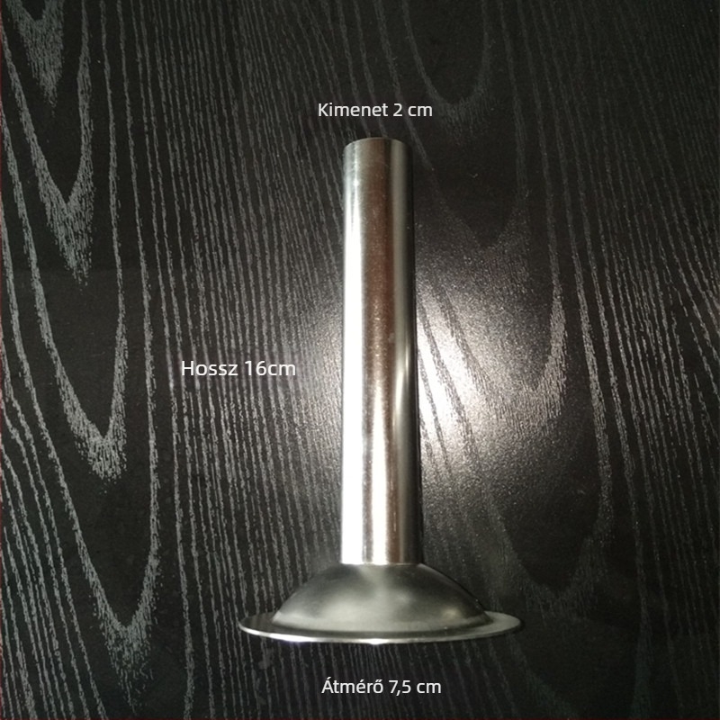 Kézi háztartási húsdaráló és kolbász töltő készülék kiterjesztett rozsdamentes acél töltőcsővel és műanyag töltőhüvellyel