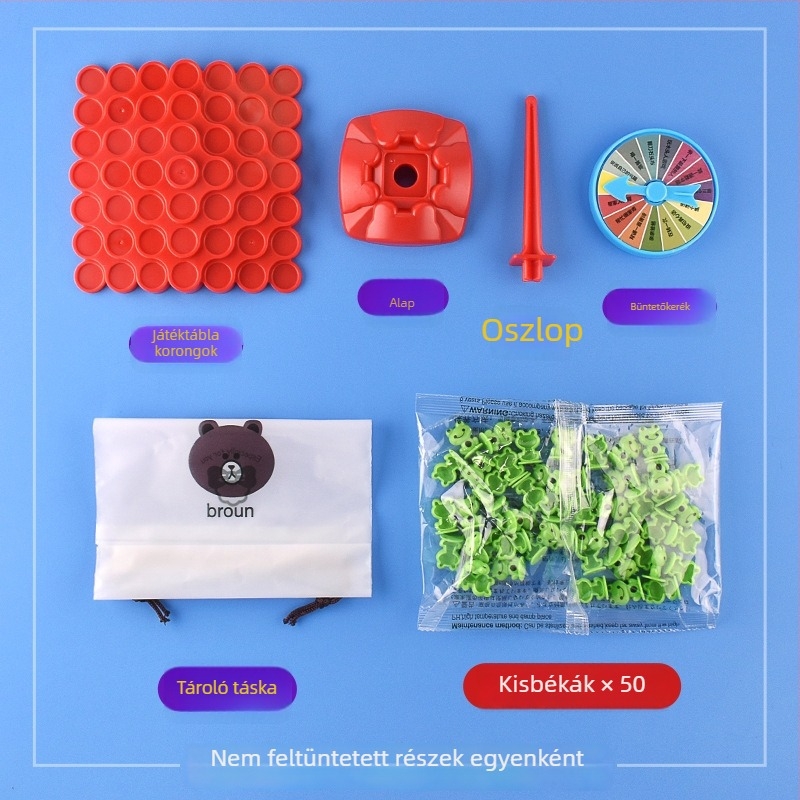 Béka Egyensúlyjáték: Koncentráció és Egyensúly, két játékos részére, műanyag, 4–14 éveseknek