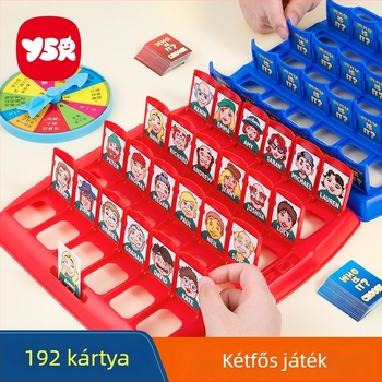 Gyerekeknek szóló, két játékos kártyás társasjáték: interaktív gondolkodási edzés, szellemi fejlesztés, kéz-szem koordináció, ABS anyag, 4-6 éves korosztály