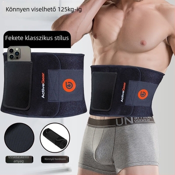 Derékvédő öv, spandex, izzadság-elvezető, hasi formázó, edzéshez