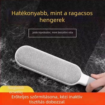 Szőrmentesítő kefe – ABS műanyagból, macska szőr eltávolítás, tartozék: tisztító doboz, modern letisztult dizájn