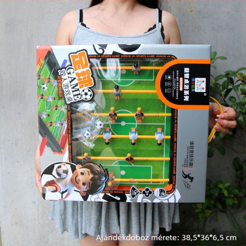 Gyerekeknek szánt asztali játék készlet — két játékos párbaj, műanyag anyagból; 4–14 éveseknek megfelelő; csomagolás: doboz