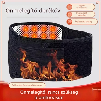 Mágneses önmelegedő deréköv – lumbális porckorongsérv és lumbális izomfeszülés esetén, uniszex, időseknek