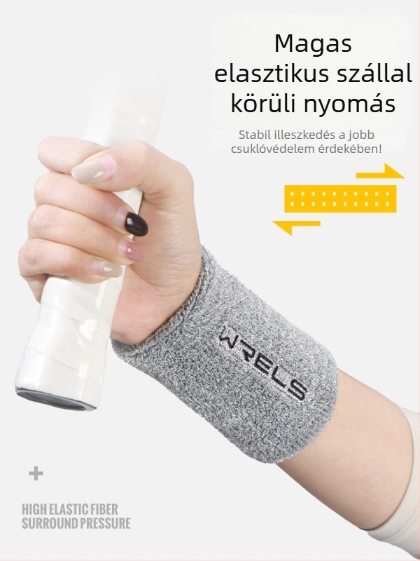 Sportos csuklópánt magas rugalmassággal és izzadságszívó anyaggal – poliészter rost, csuklóvédelem, csuklópánt