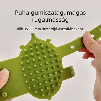 Macskaápoló eszköz görbült TPE-vel — tartós masszírozó hosszú szőrű macskáknak